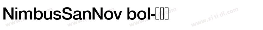 NimbusSanNov bol字体转换